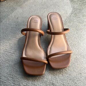 A New Day Brown Minimalist Sandals